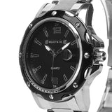 Hewez Metal Analog Watch (Silver)