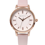 Adelle Leather Analog Watch (Pink)