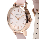Adelle Leather Analog Watch (Pink)