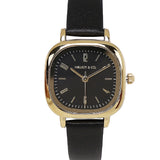 Laasya Leather Analog Watch (Black)