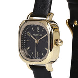 Laasya Leather Analog Watch (Black)