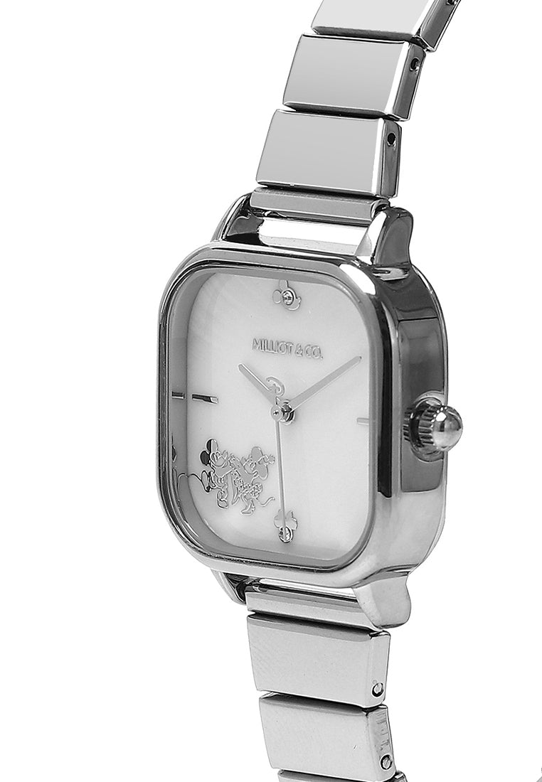 Disney D100 Mickey Minnie Watch (Silver)