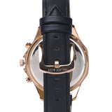 Alex Gold Leather Watch (Black)