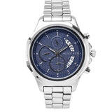 Alex Silver Metal Watch (Navy)