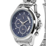 Alex Silver Metal Watch (Navy)