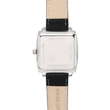 Sean Silver  Leather  Watch (Black)