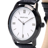 Edry Black  Leather  Watch (Black)