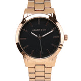 Aaron Rose Gold Metal Watch (Salmon)