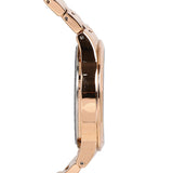 Aaron Rose Gold Metal Watch (Salmon)