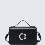 I Feel Bloom Belted Top Handle Bag (Black)