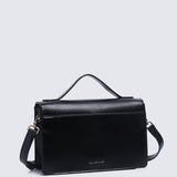 I Feel Bloom Belted Top Handle Bag (Black)