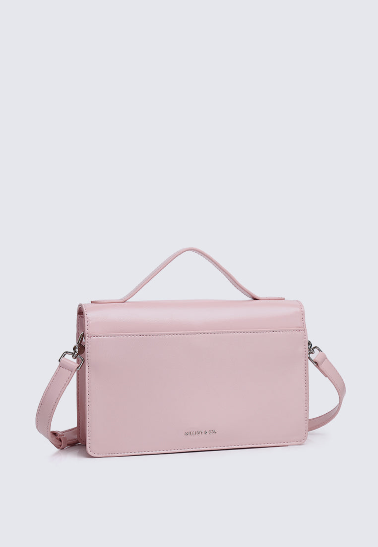 I Feel Bloom Belted Top Handle Bag (Pink)
