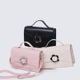 I Feel Bloom Belted Top Handle Bag (Pink)