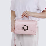 I Feel Bloom Belted Top Handle Bag (Pink)