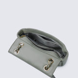 Raina Quilted Chain Strap Bag (Olive Drab)