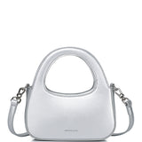 Tiara Metallic Hobo Bag (Silver)