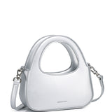 Tiara Metallic Hobo Bag (Silver)