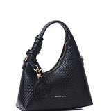 Sunova Woven Mini Top Handle Bag (Black)