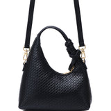 Sunova Woven Mini Top Handle Bag (Black)