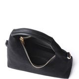 Sunova Faux Suede Mini Top Handle Bag (Black)