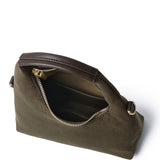 Sunova Faux Suede Mini Top Handle Bag (Dark Olive Green)