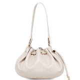 Harriet Petite Drawstring Bucket Bag (Beige)
