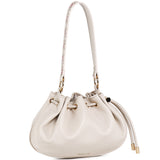 Harriet Petite Drawstring Bucket Bag (Beige)