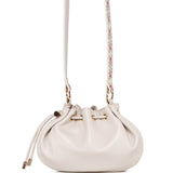Harriet Petite Drawstring Bucket Bag (Beige)