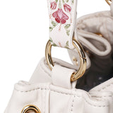 Harriet Petite Drawstring Bucket Bag (Beige)