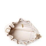 Harriet Petite Drawstring Bucket Bag (Beige)