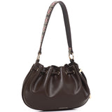 Harriet Petite Drawstring Bucket Bag (Coffee)