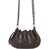 Harriet Petite Drawstring Bucket Bag (Coffee)