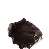 Harriet Petite Drawstring Bucket Bag (Coffee)