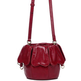 Hana Blossom Bucket Bag (Maroon)