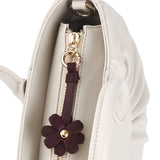 Bliss Bea Pleated Handbag (Beige)