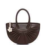 Bliss Bea Pleated Handbag (Espresso)