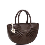 Bliss Bea Pleated Handbag (Espresso)