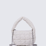 Cloe Mini Quilted Crossbody (White)