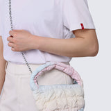 Clara Mini Quilted Crossbody (Light Blue)