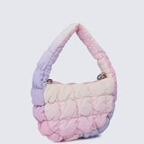 Clara Mini Quilted Crossbody (Pink)