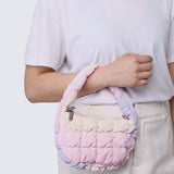 Clara Mini Quilted Crossbody (Pink)