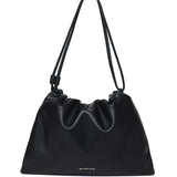 Ailee Drawstring Bucket Bag (Black)