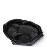 Ailee Drawstring Bucket Bag (Black)