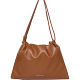 Ailee Drawstring Bucket Bag (Brown)