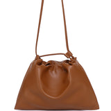 Ailee Drawstring Bucket Bag (Brown)