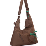 Mova Comfy Nylon Multi-Way Crossbody Bag (Coffee)