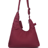 Mova Comfy Nylon Multi-Way Crossbody Bag (Maroon)