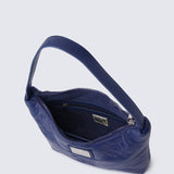 Smiley Happy Flower Shoulder Bag (Navy)