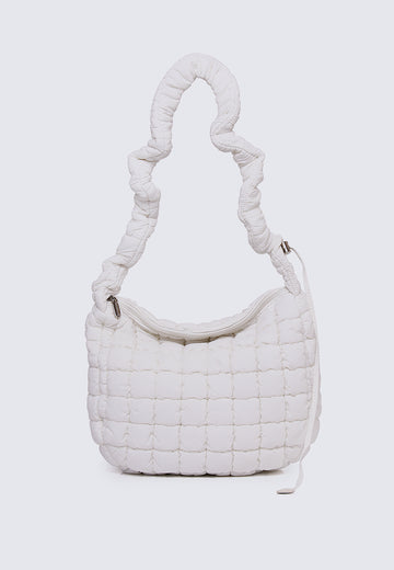 Cloe Quilted Shoulder (White)