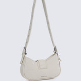 Miriam.J Belted Shoulder Bag (Beige)